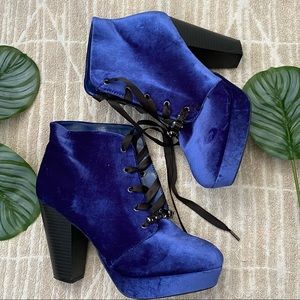 💙 Betsyvillle Velvet Lolita Boots
